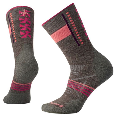 Calzini da donna Smartwool W Phd Outdoor Medium Pattern C grigio/viola Taupe