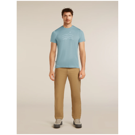 Maglietta funzionale da uomo Icebreaker Merino Blend 125 Cool-Lite™ Sphere SS Tee Across the Peaks