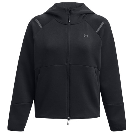 Felpa tecnica da donna Under Armour Unstoppable Fleece FZ nero Black
