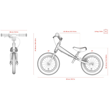 Bicicletta senza pedali Yedoo YooToo