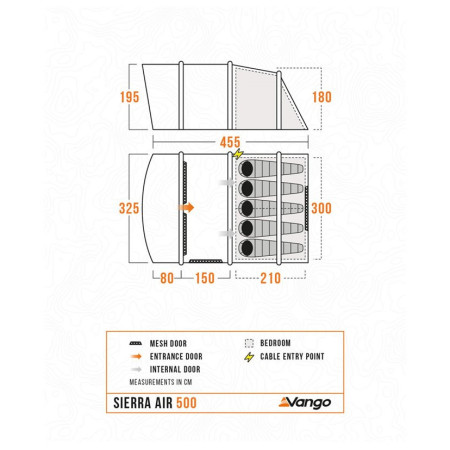 Tenda familiare Vango Sierra Air 500