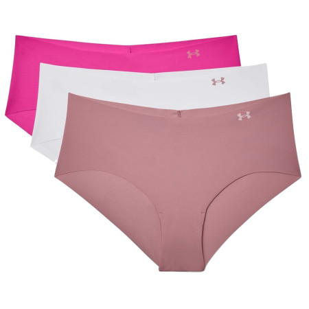 Mutande da donna Under Armour PS Hipster 3Pack rosa Pink Elixir / Halo Gray / Rebel Pink
