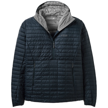Giacca da uomo Rab Microlighter Pullover Down Hoody blu