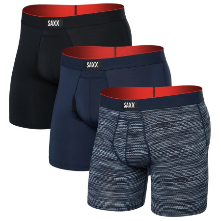Boxer Saxx Multi-Sport Mesh Boxer Brief Fly 3Pk blu wavelength/navy/black