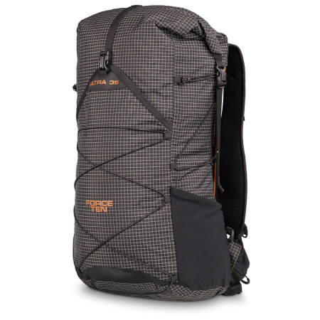 Zaino da trekking Force Ten Ultra 35L nero Black Gridstop with