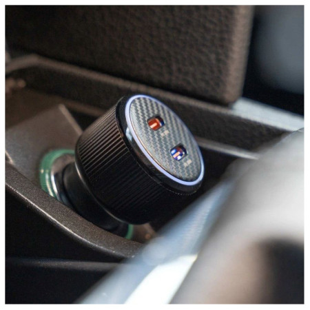 Adattatore Swissten Car Charger 2X USB-C PD, 50W + cabel USB-C / USB-C, 1 m