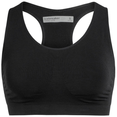 Reggiseno Icebreaker Anatomica Seamless Sport Bra nero Black