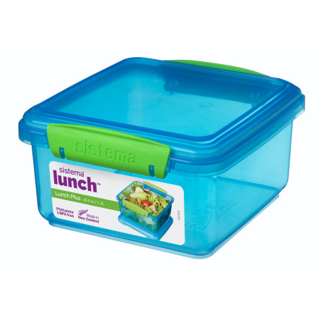Scatola per alimenti Sistema Lunch Plus 1,2l blu
