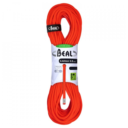 Corda da arrampicata Beal Karma 9,8 mm (70 m) arancione SOLID ORANGE