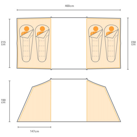 Tenda Regatta Kivu 4 Vis a Vis