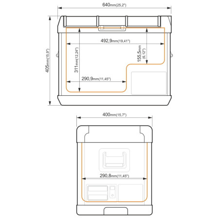Frigorifero a compressore Yolco GCX37