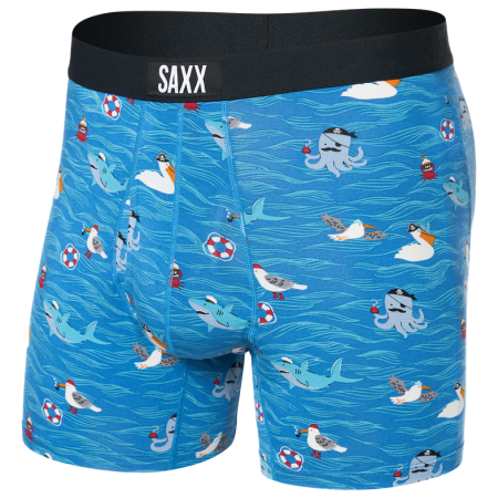 Boxer Saxx Ultra Super Soft Boxer Brief Fly azzurro seas the day-lake blue