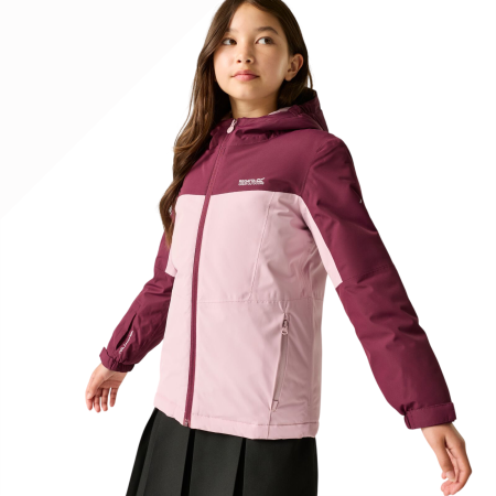 Giacca invernale per bambini Regatta Beamz Fig/Powder Lilac