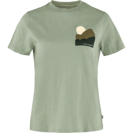 Maglietta da donna Fjällräven Nature T-shirt W verde 516_Sage Green