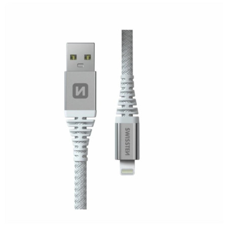 Cavo Swissten Kevlar USB / Lightning 1,5 m bianco white