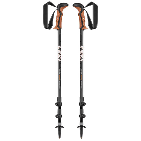 Bastoncini da trekking Leki Khumbu Antishock grigio/arancio DarkanthraciteWhiteOrange