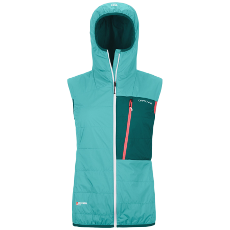 Gilet da donna Ortovox Swisswool Piz Duan Vest W blu Ice Waterfall