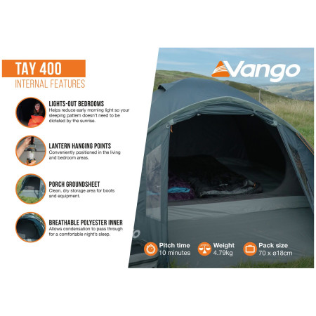 Tenda da trekking Vango Tay 400
