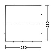 Telo per tenda Robens Tarp 2.5 x 2.5 m Pro