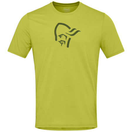 Maglietta da uomo Norrona femund equaliser merino T-shirt oro Golden Lime