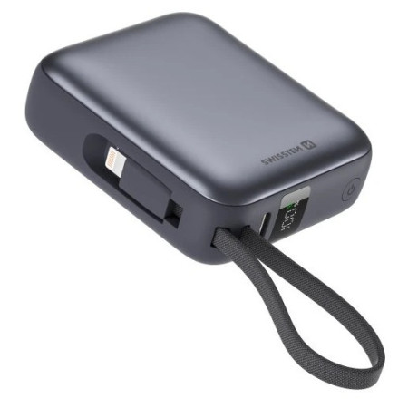Powerbank Swissten 10000 mAh USB-C / Lightning nero black