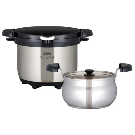 Pentola Thermos Shuttle Chef argento nerez