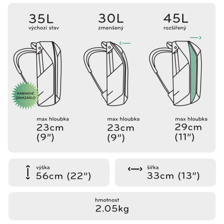 Zaino Peak Design Travel Backpack 45L