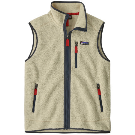 Gilet da uomo Patagonia Men's Retro Pile Fleece Vest beige Pelican w/Smolder Blue
