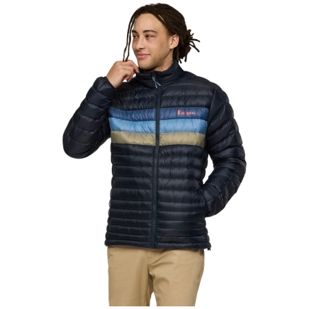 Piumino da uomo Cotopaxi M'S Fuego Down Jacket nero Carbon Stripes