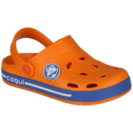 Sandali da bambino Coqui Froggy 8801 arancione DkOrange/Royal