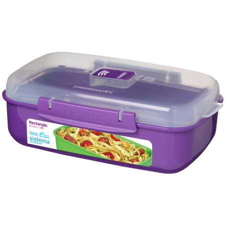 Scatola per alimenti Sistema Rectangle 1.25l viola