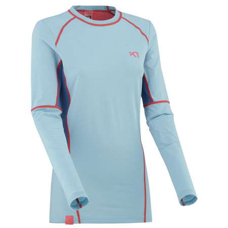 Maglietta sportiva da donna Kari Traa Svala Ls blu/rosa Surfboard