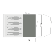 Tappeto per tenda Outwell Cozy Carpet Rockwell 4