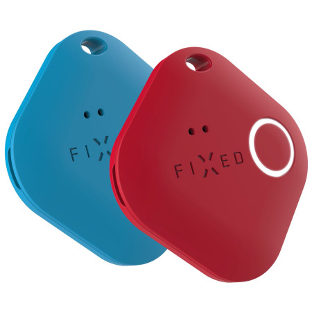 Localizzatore FIXED Smart Tracker Smile Pro - Duo Pack blu/rosso
