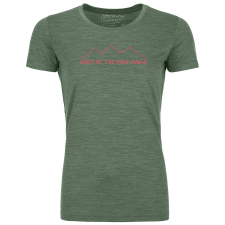Maglietta da donna Ortovox 150 Cool Pixel Voice Ts W verde Greenforestblend