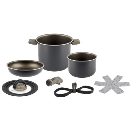 Set di pentole Brunner Torralta Spacemaster Ø 18 cm grigio/nero