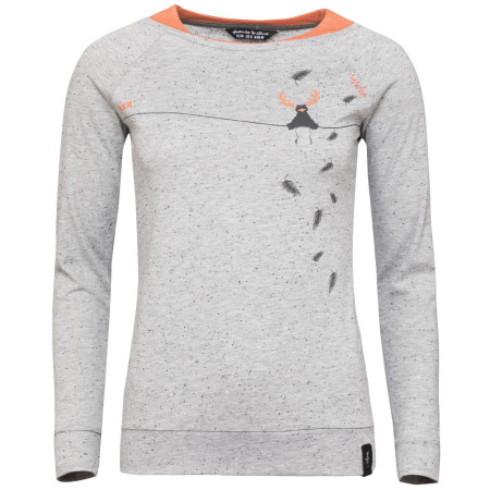 Maglietta da donna Chillaz Serles On The Rope grigio/arancio GrayMelange/DarkMelon