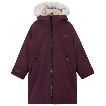 Cappotto impermeabile per bambini Regatta Junior Waterproof Changing Robe Pro Fig viola Fig