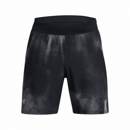 Pantaloncini da uomo Under Armour LAUNCH ELITE 7'' PRT SHORT nero/grigio Black/Black/Reflective
