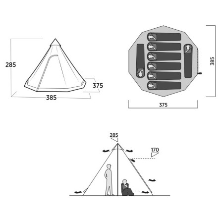 Tenda familiare Easy Camp Rands Tipi