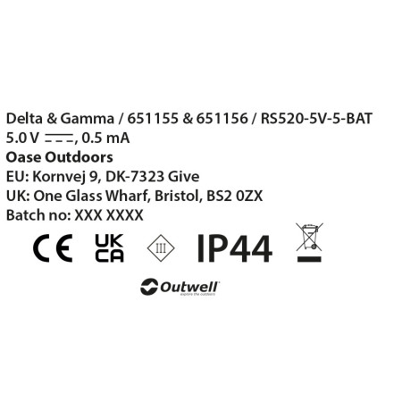 Catena luminosa Outwell Delta Light Chain