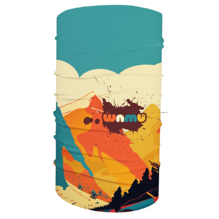 Scaldacollo multifunzionale per bambini WAMU Mountain Bike arancione