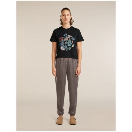 Maglietta da donna Icebreaker Merino 150 Tech Lite SS Crop Tee NZ Flora