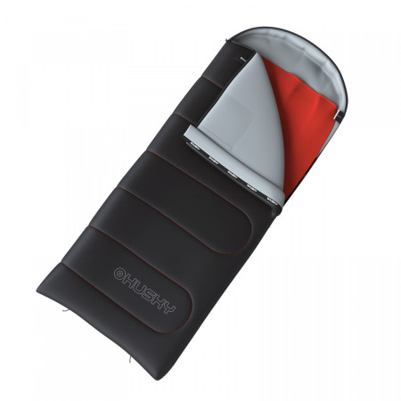 Sacco a pelo rettangolare Husky Quilted Guty -10°C nero