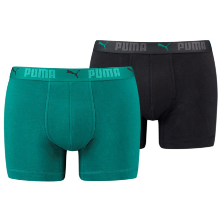 Boxer da uomo Puma Sport Cotton Boxer 2P verde green