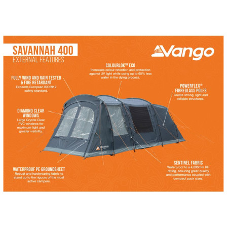Tenda familiare Vango Savannah 400 Package