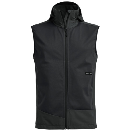 Gilet da uomo Ortovox Ortler Softshell Plus Vest nero Black Raven