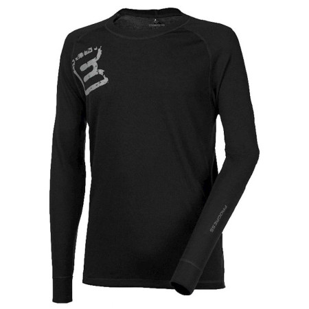 Maglietta funzionale da uomo Progress DF NDR Print "E" pot nero Black