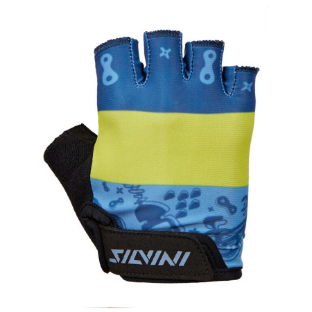 Guanti da ciclismo per bambini Silvini Punta nero/blu black-blue