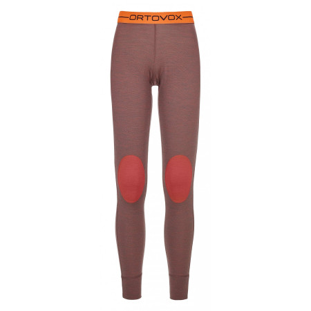 Pantaloni termici da donna Ortovox Rock'n'Wool Long Pants W rosso Blushblend